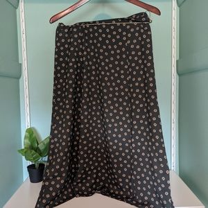 Like-New Loft Midi Skirt with Sash